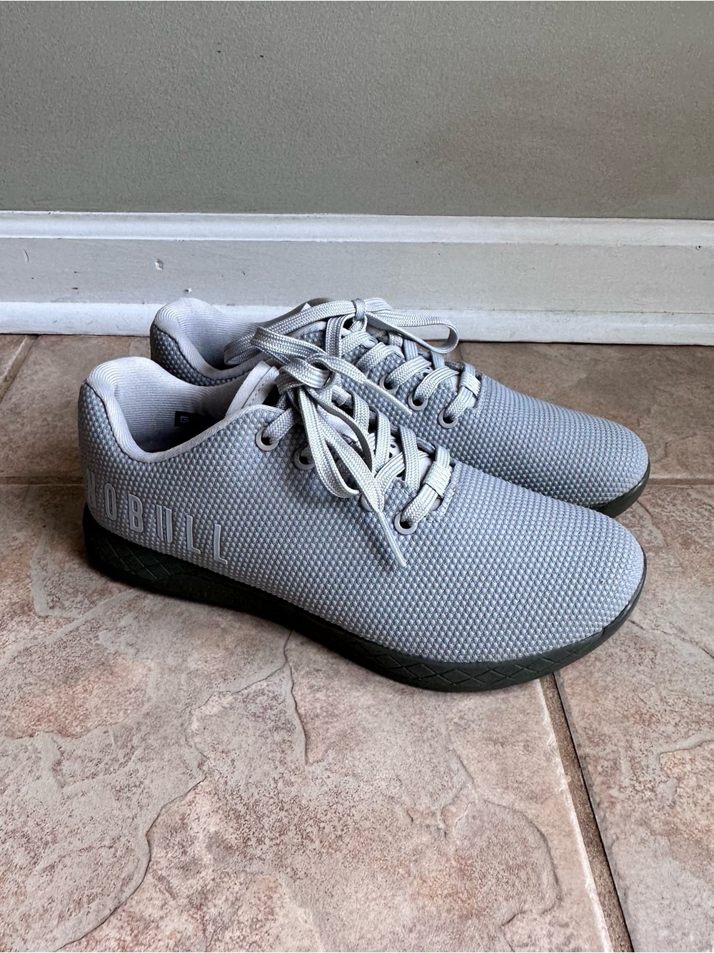 NEW Nobull Arctic Gray Superfabric Trainers Shoes